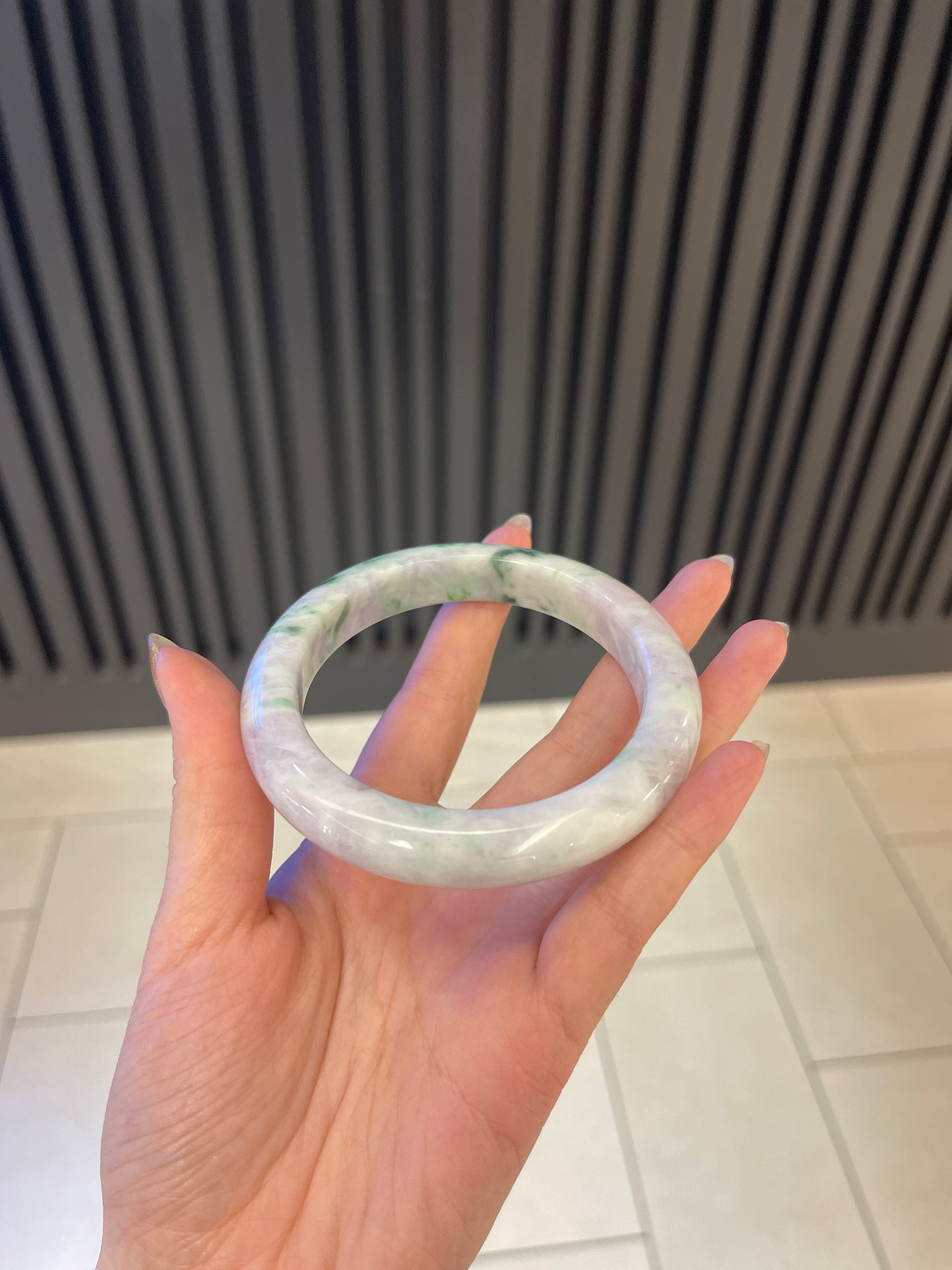 61.9mm Burmese Jadeite Grade A Bangle