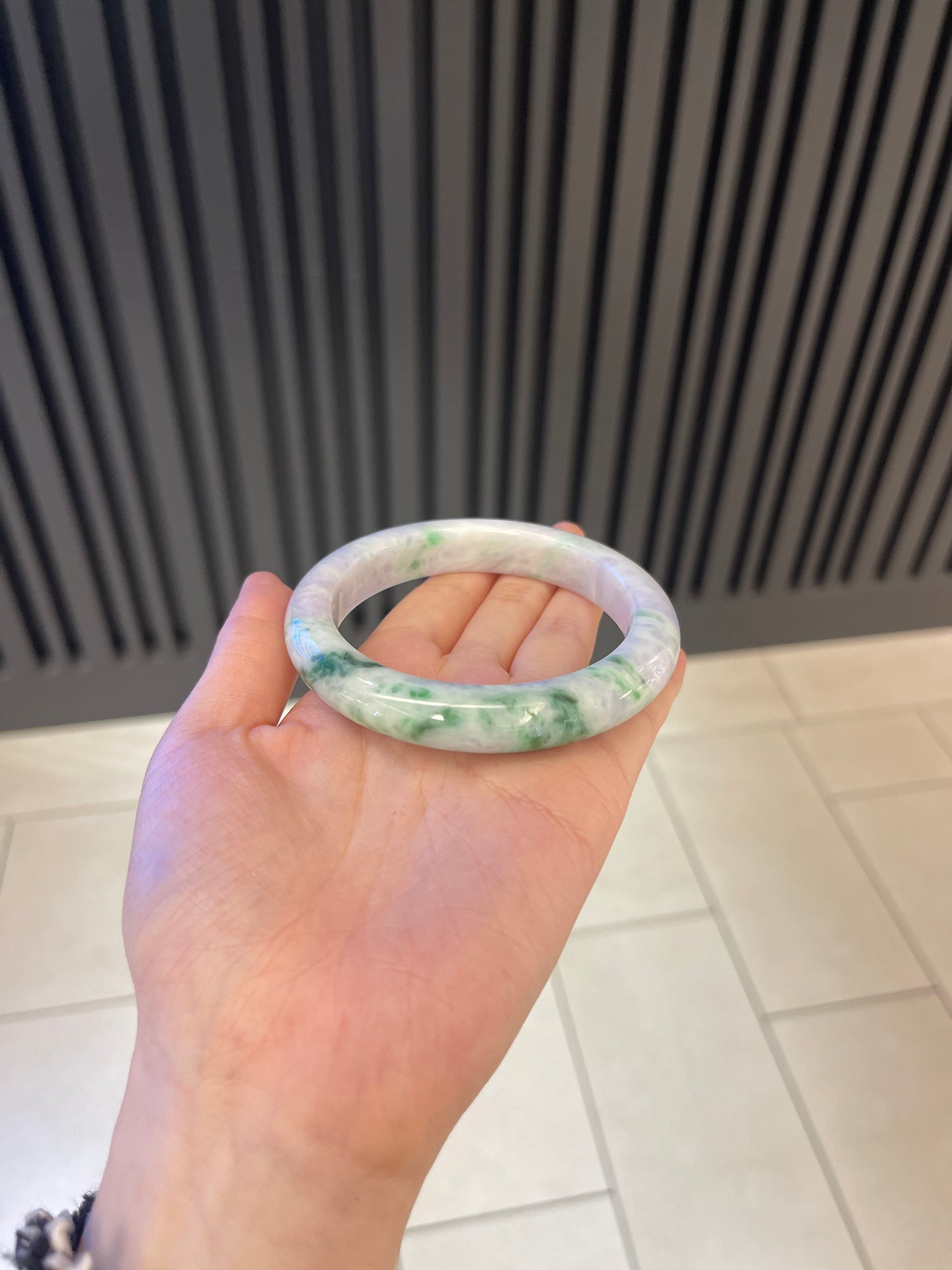 61.9mm Burmese Jadeite Grade A Bangle