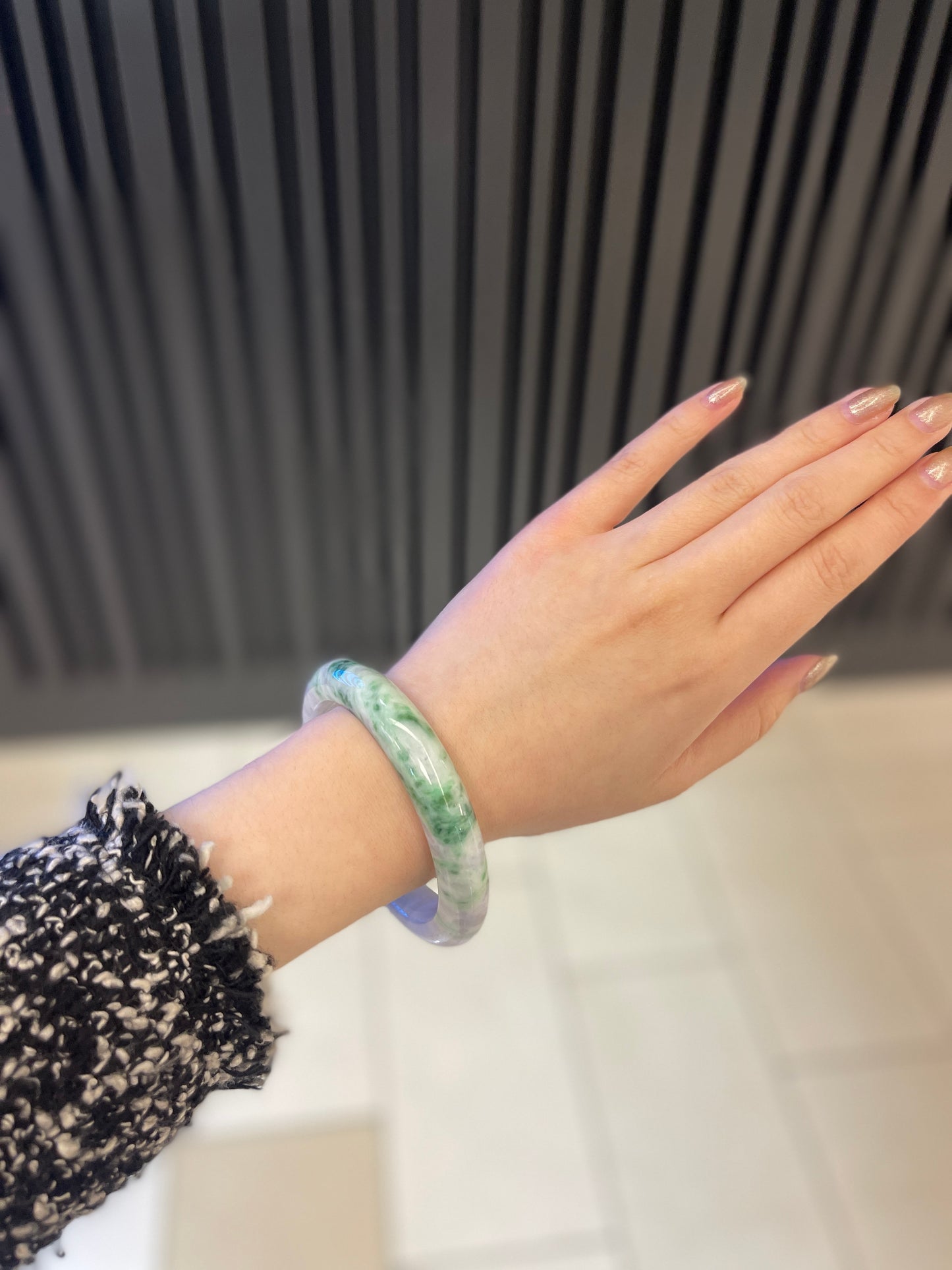61.9mm Burmese Jadeite Grade A Bangle