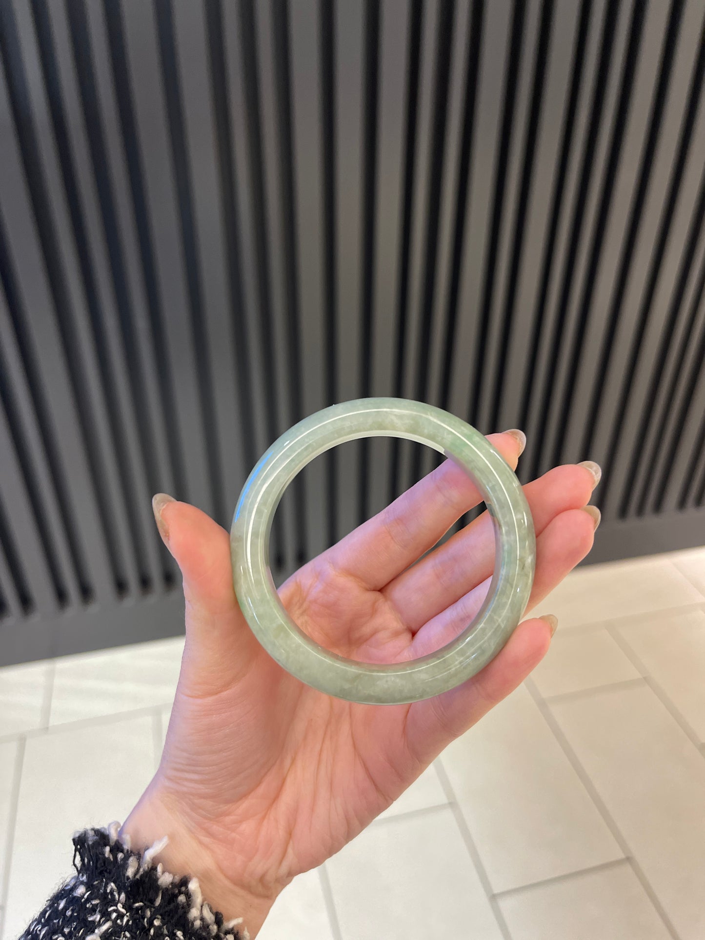 55.9mm Burmese Jadeite Grade A Bangle