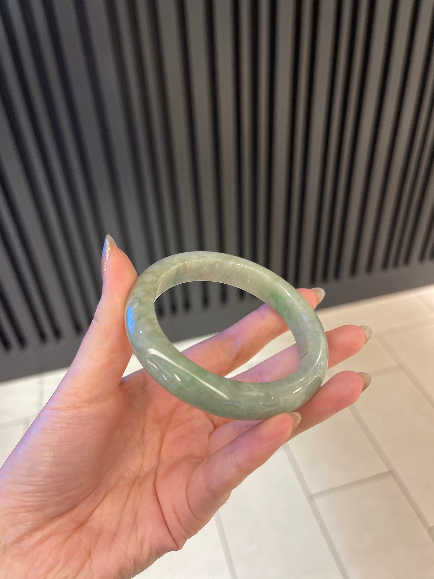 55.9mm Burmese Jadeite Grade A Bangle