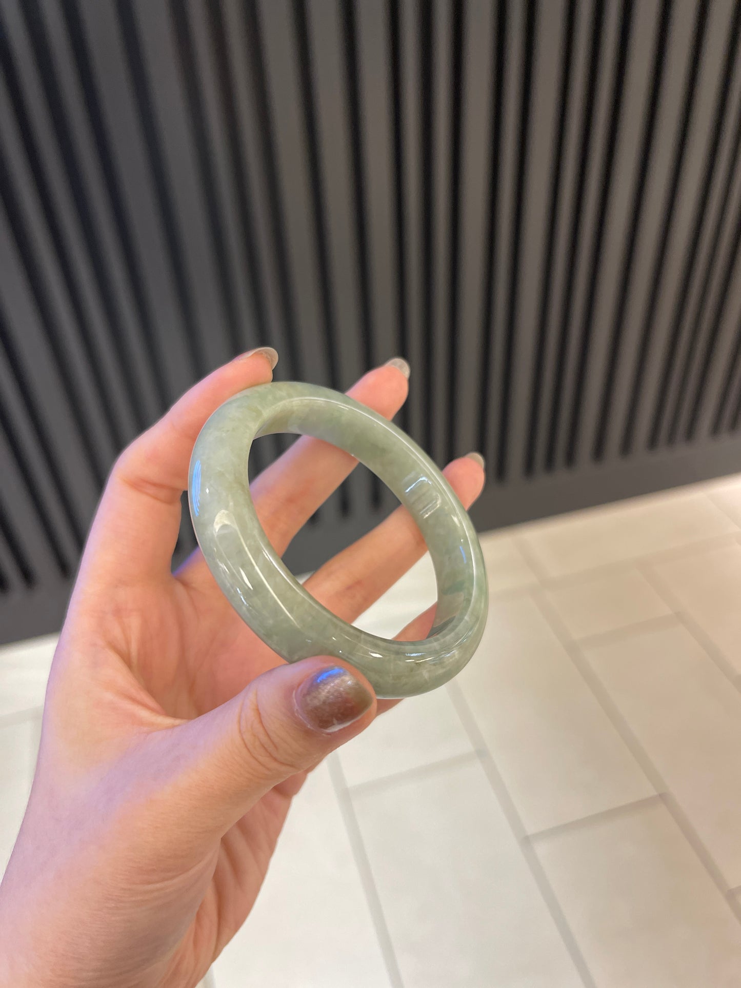 55.9mm Burmese Jadeite Grade A Bangle