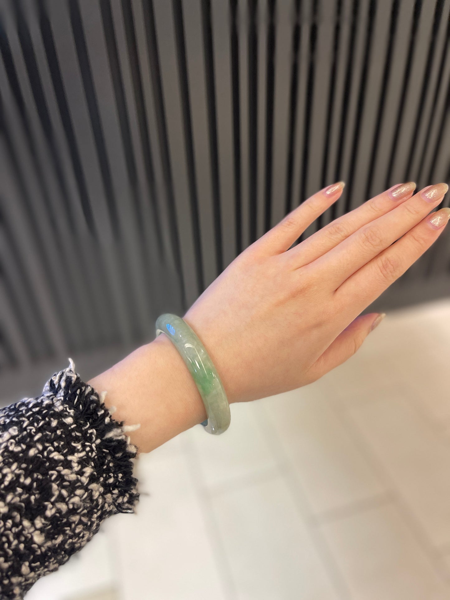 55.9mm Burmese Jadeite Grade A Bangle