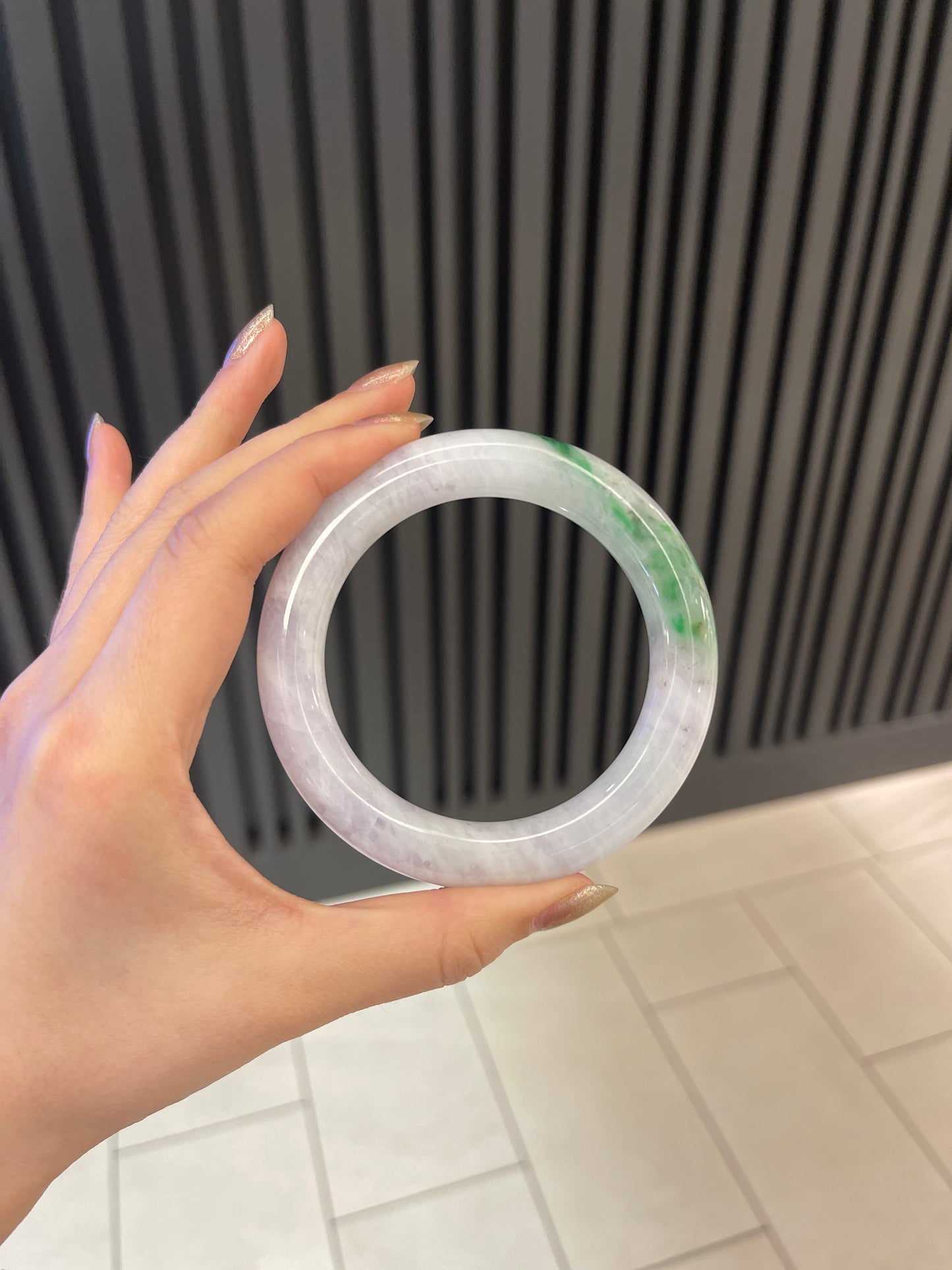 58.5mm Burmese Jadeite Grade A Bangle