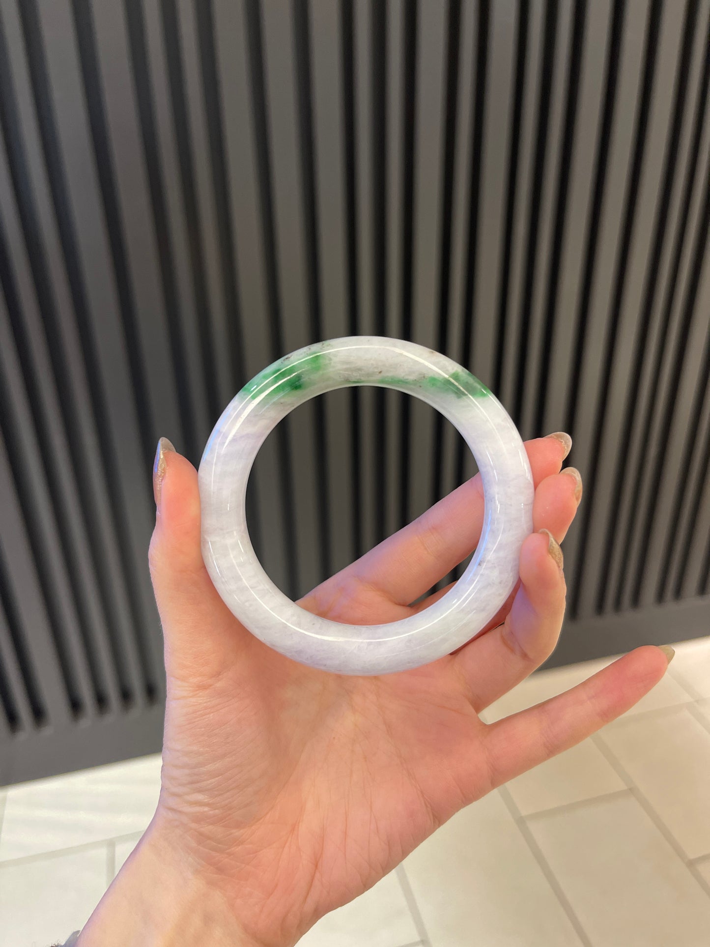58.5mm Burmese Jadeite Grade A Bangle