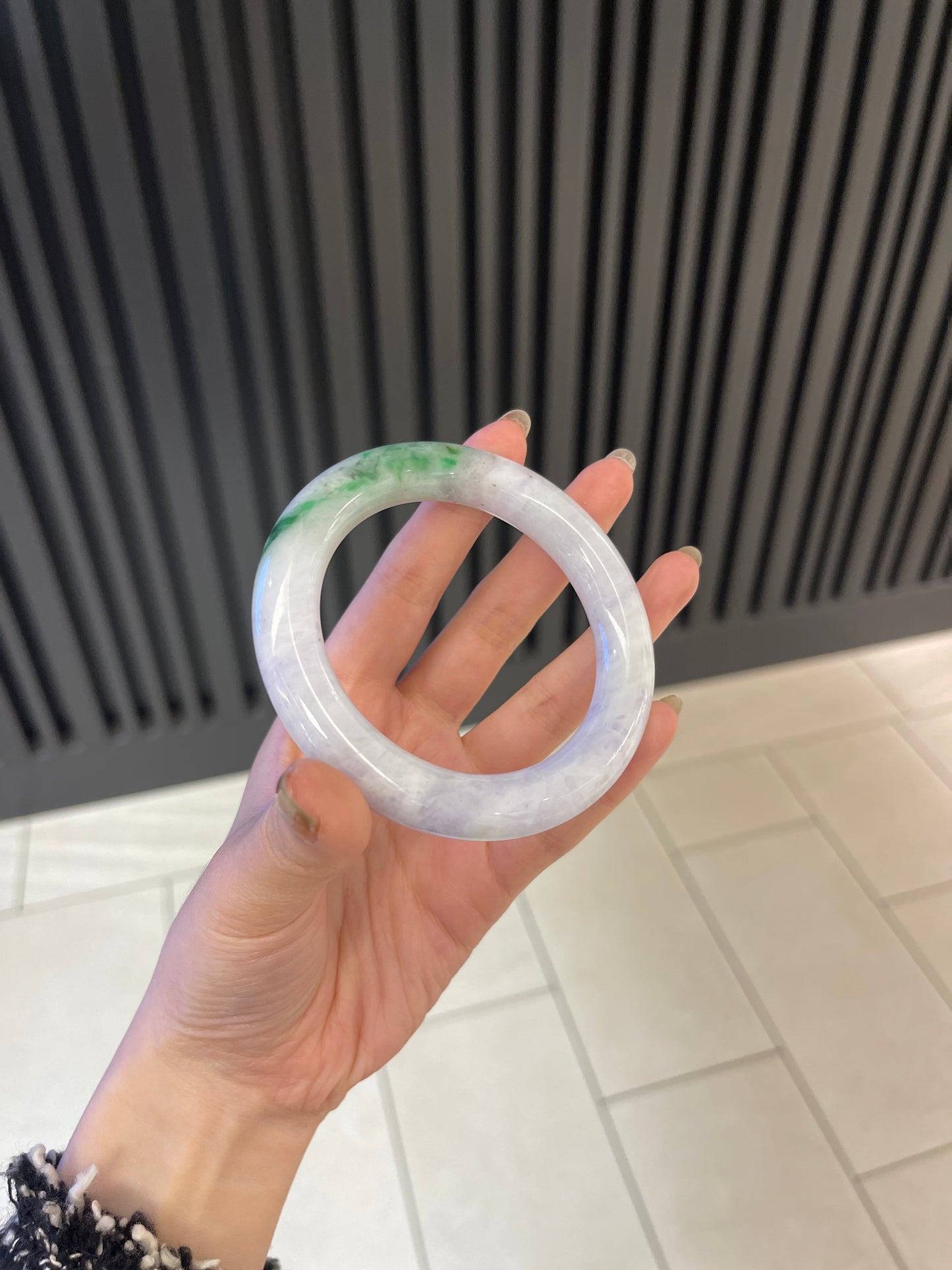 58.5mm Burmese Jadeite Grade A Bangle