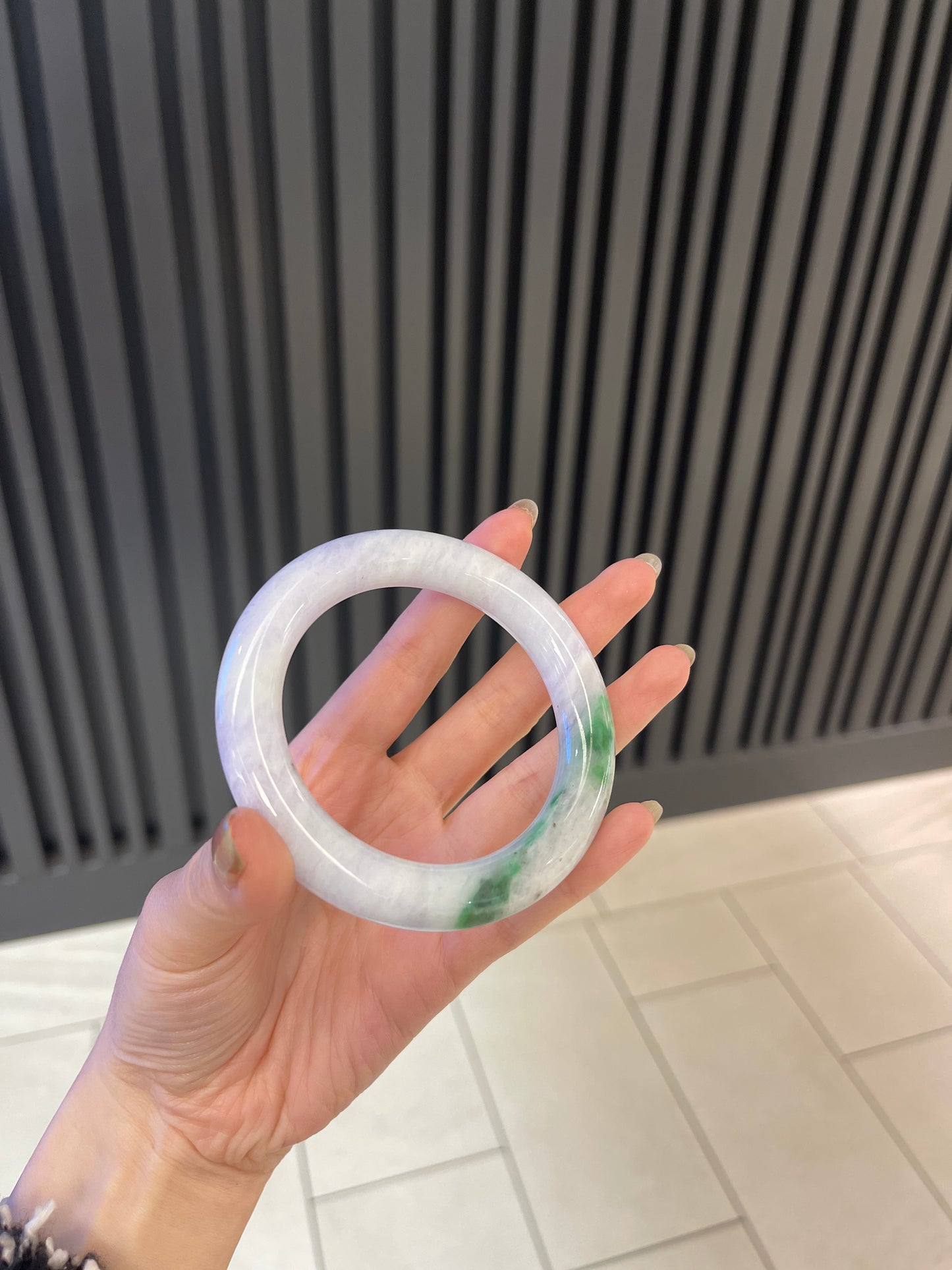 58.5mm Burmese Jadeite Grade A Bangle