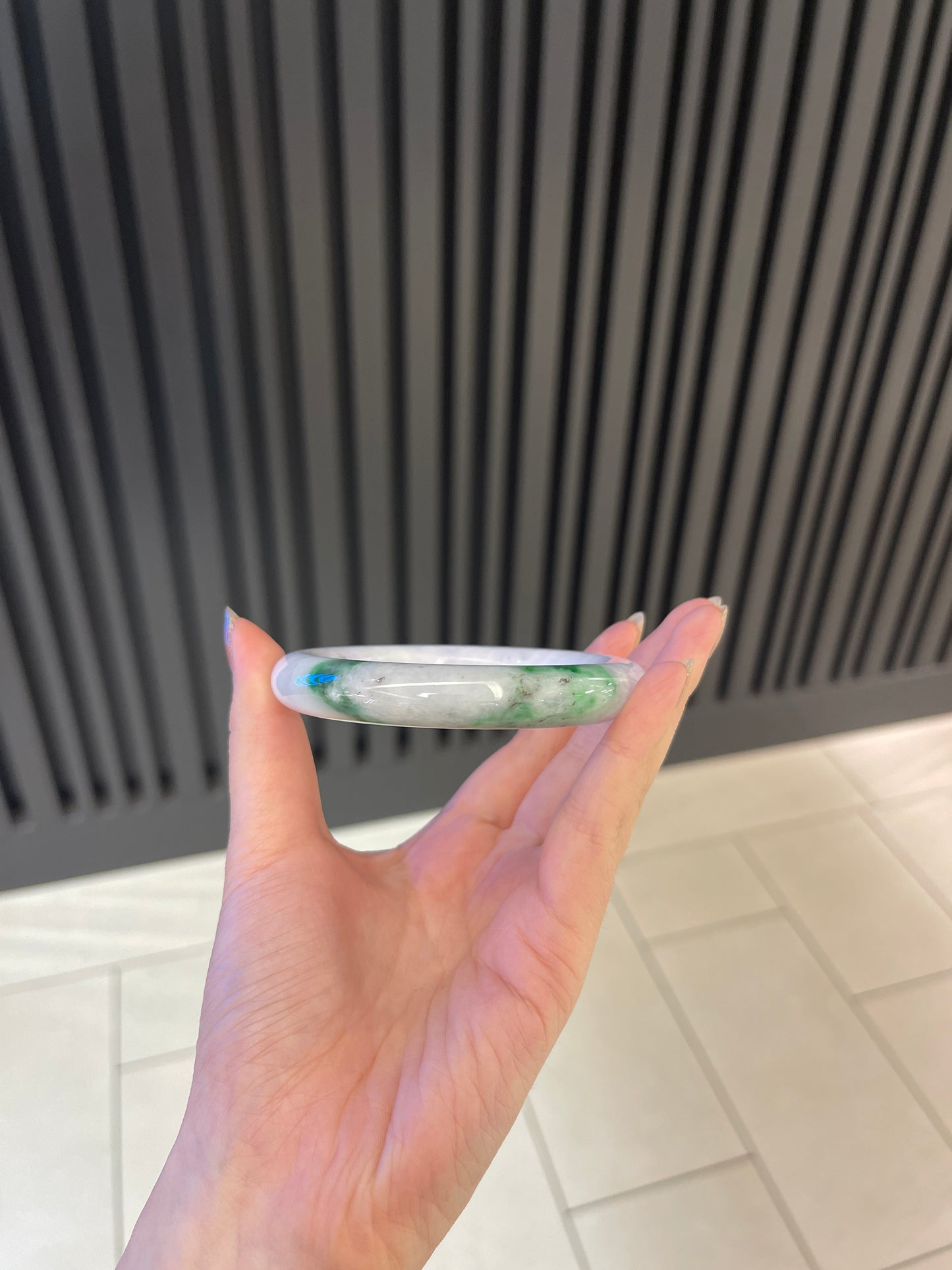 58.5mm Burmese Jadeite Grade A Bangle