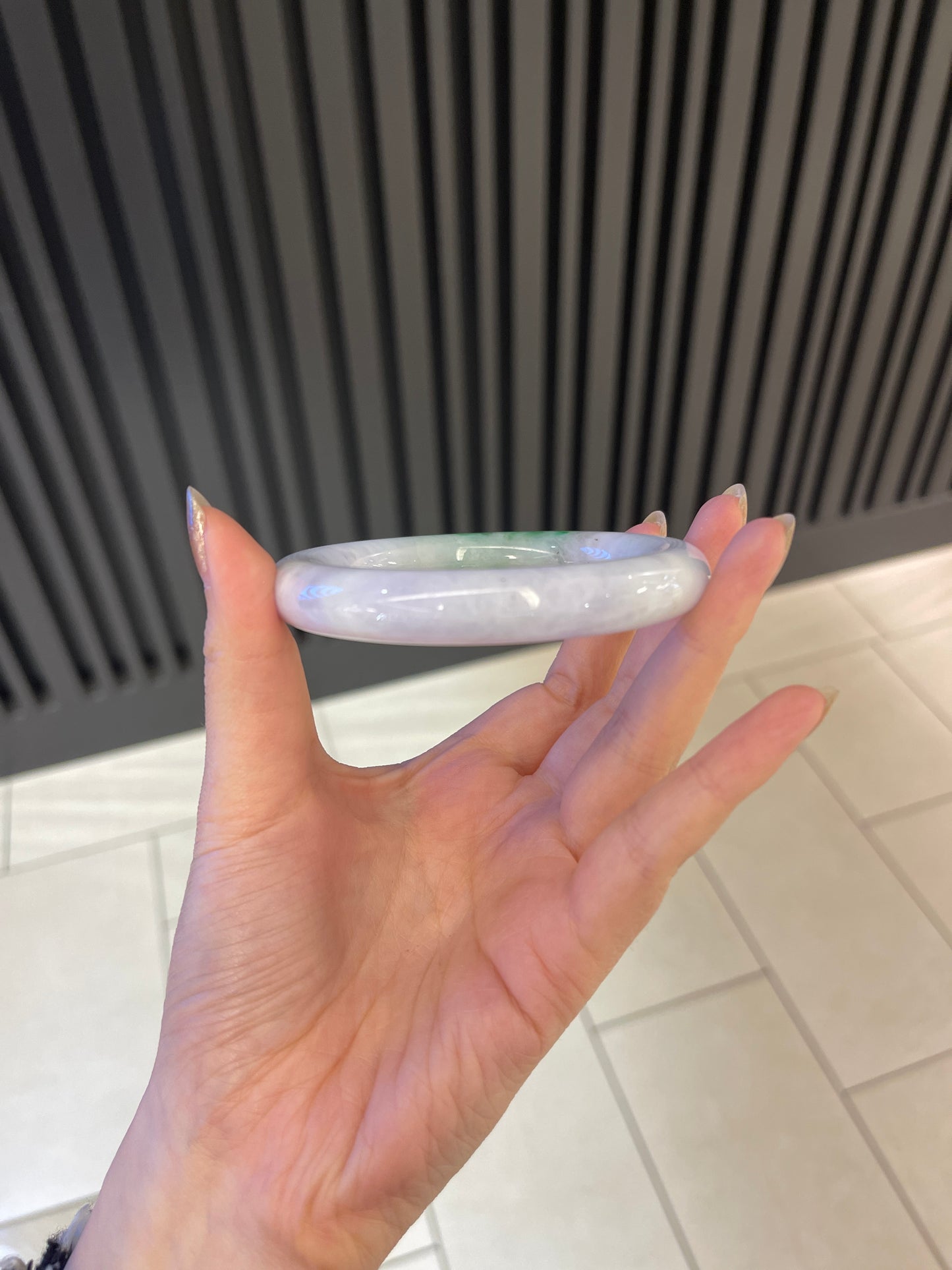 58.5mm Burmese Jadeite Grade A Bangle