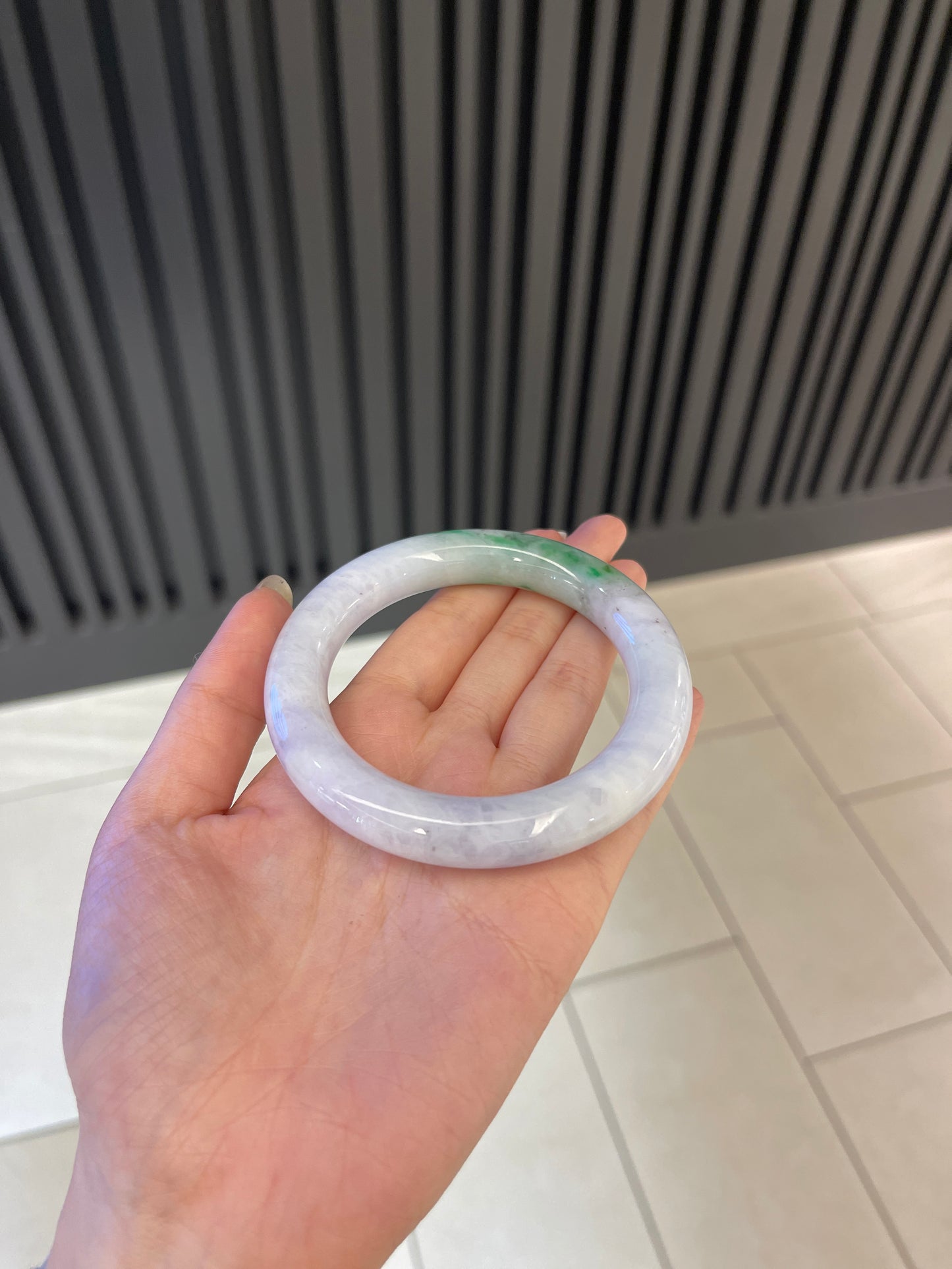 58.5mm Burmese Jadeite Grade A Bangle
