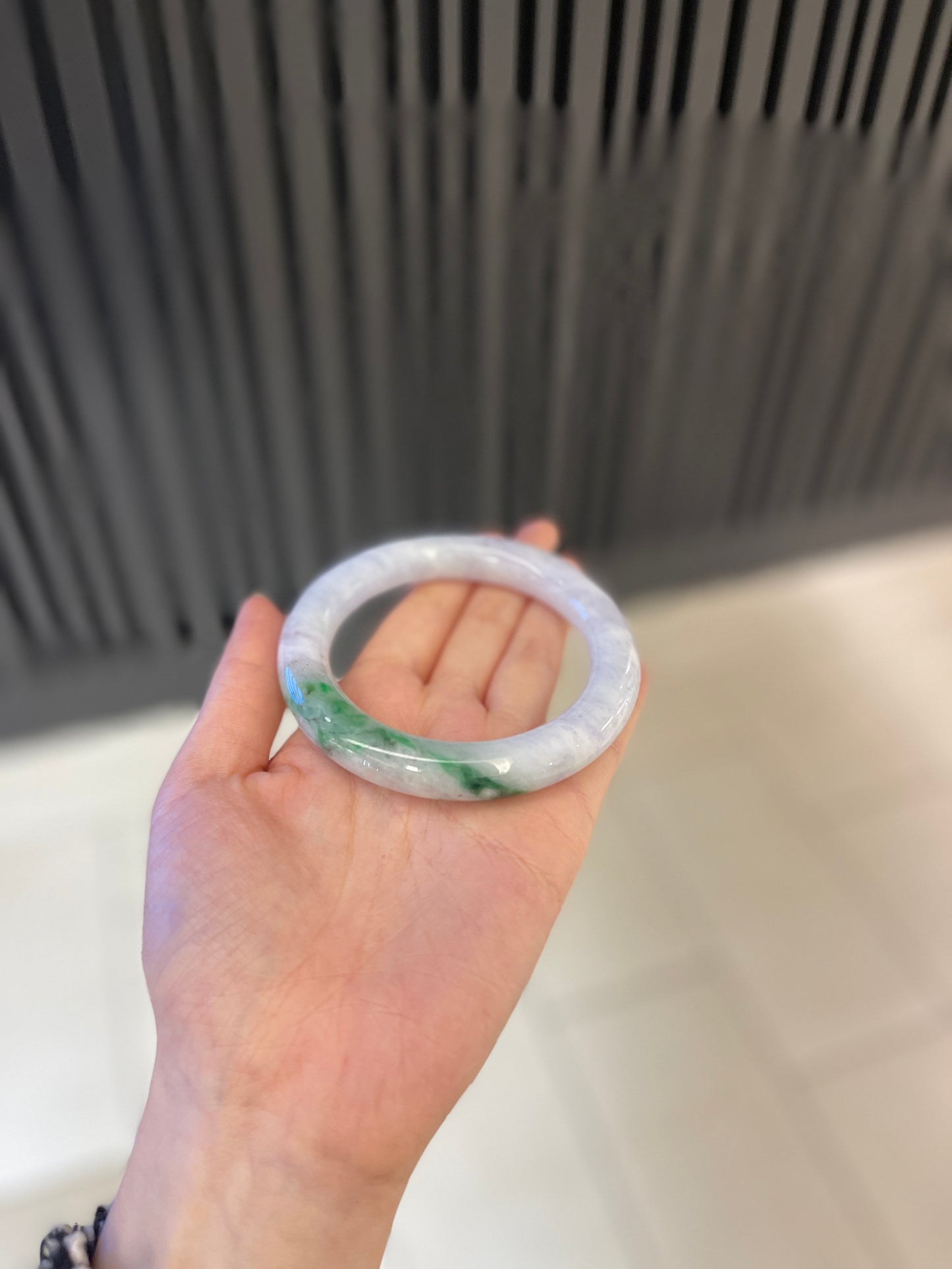 58.5mm Burmese Jadeite Grade A Bangle