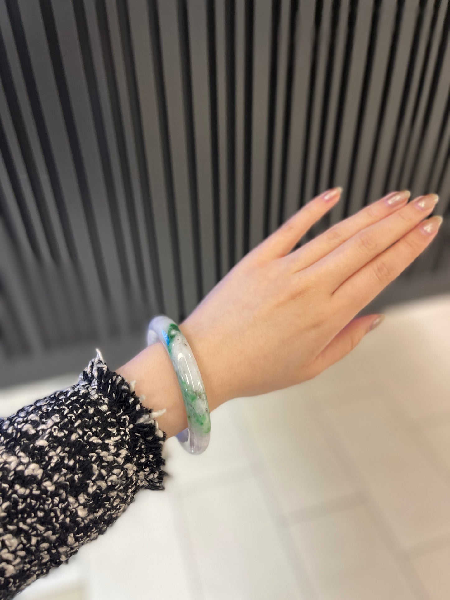 58.5mm Burmese Jadeite Grade A Bangle