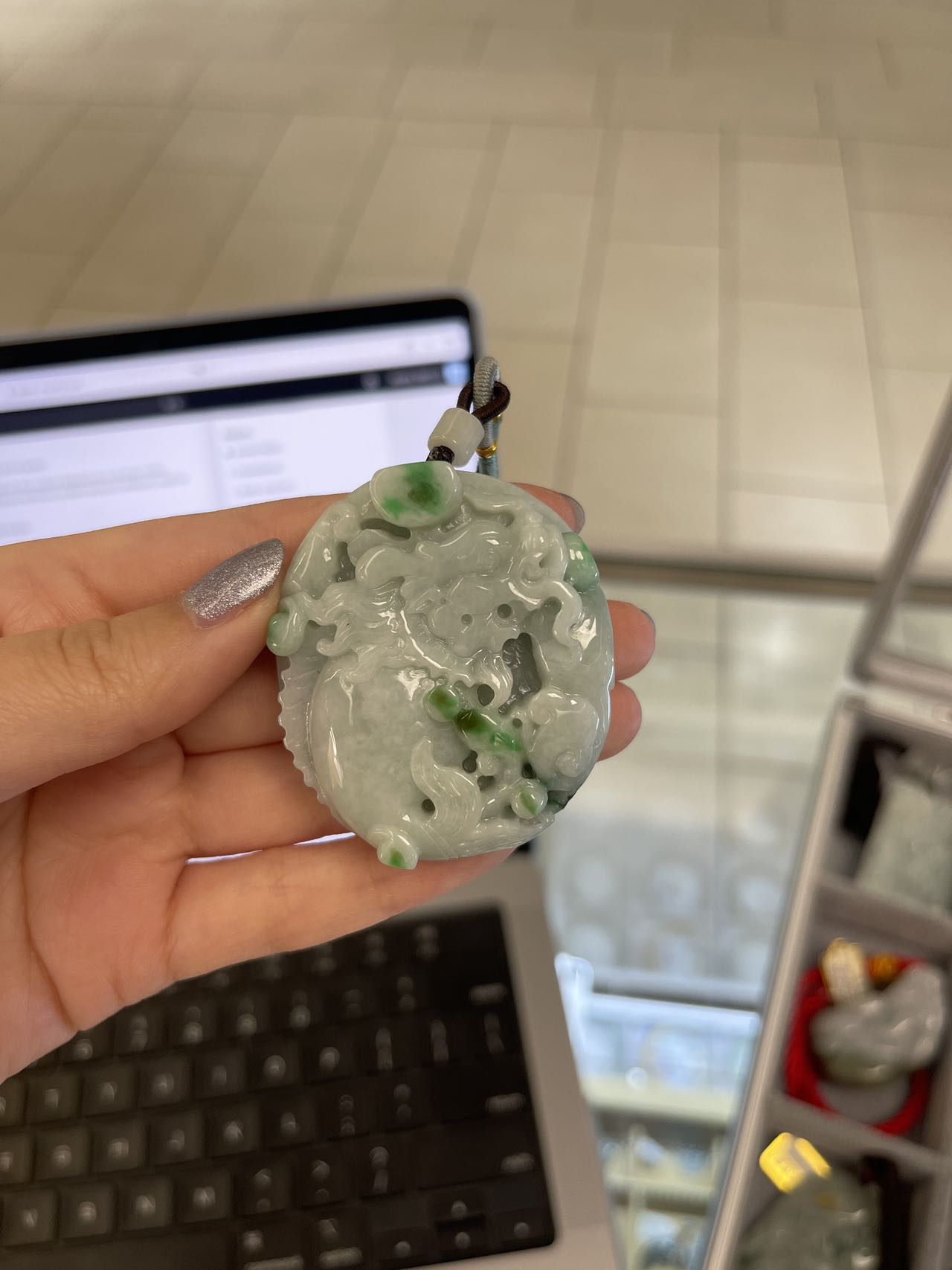 Dragon Jadeite Pendant