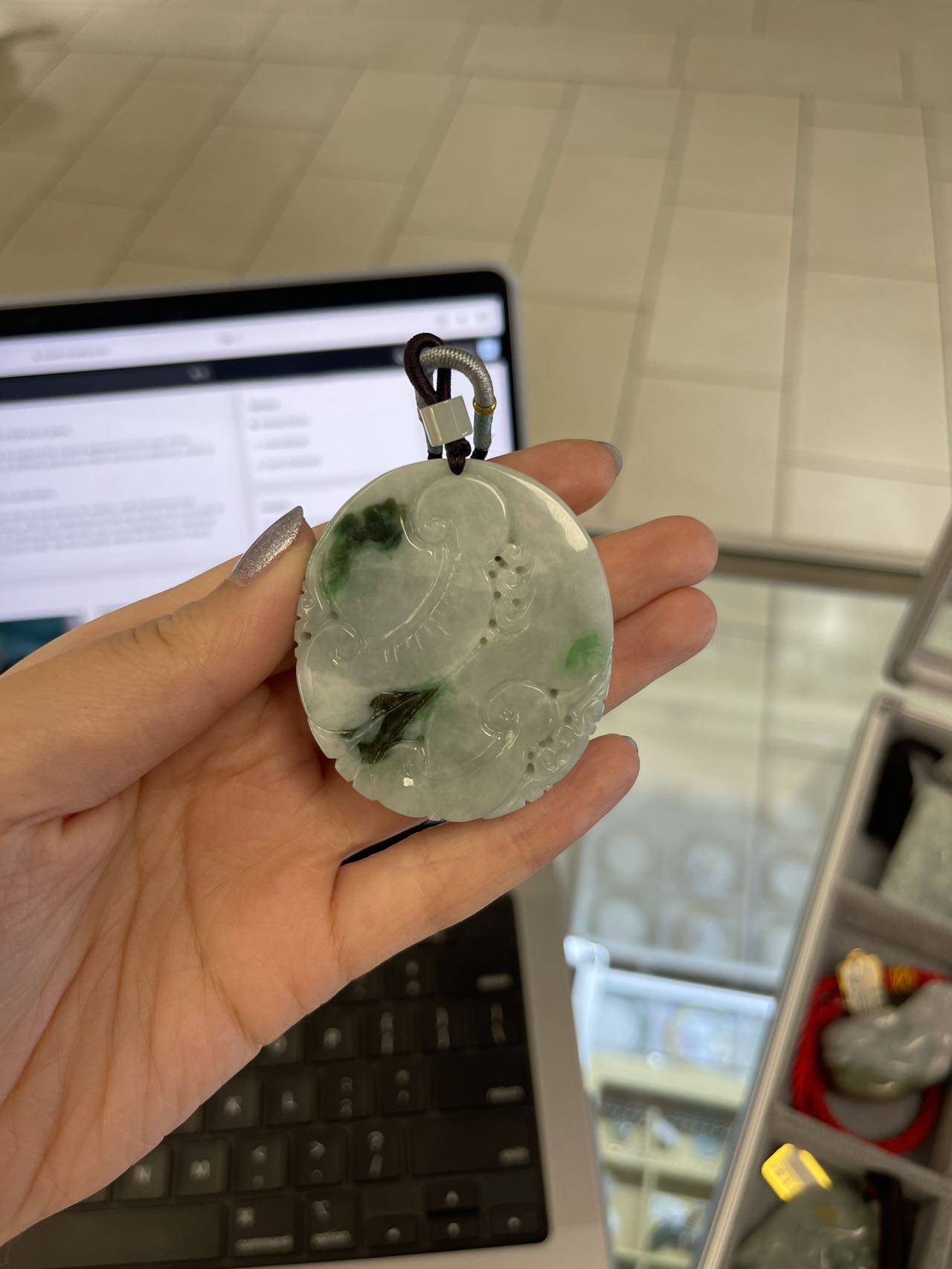 Dragon Jadeite Pendant