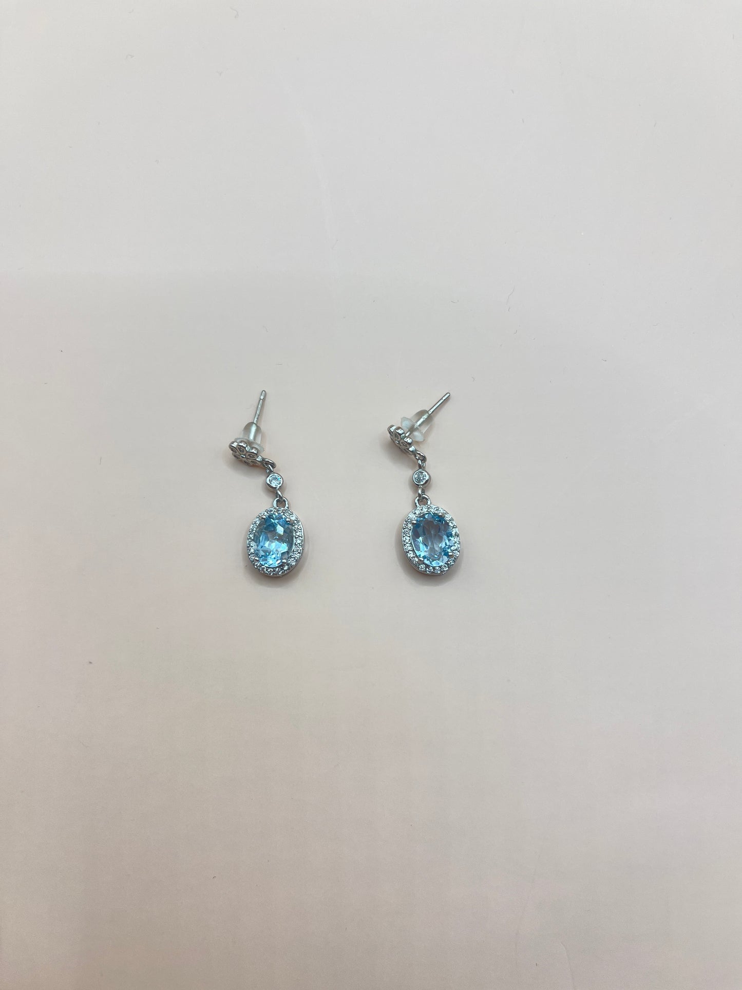 Topaz sterling earrings