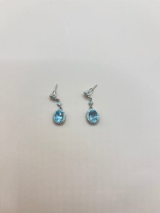 Topaz sterling earrings
